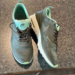 Nike Women's Gray and Mint Running Shoes